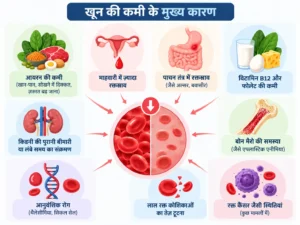 खून की कमी के मुख्य कारण